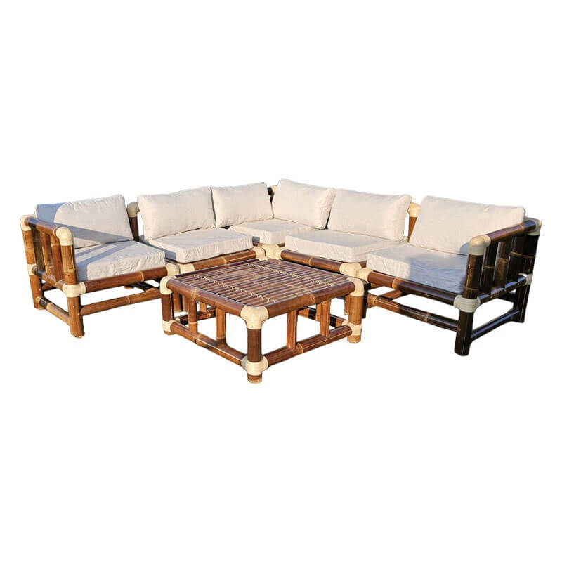 Bambusové sedacie súpravy