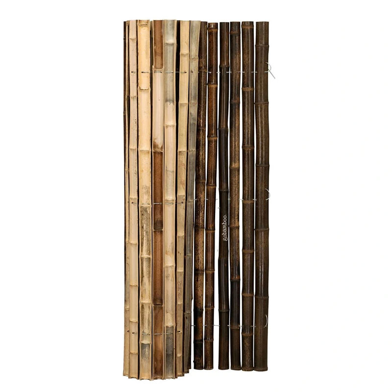 Tmavohnedá polkruhová bambusová rolka Nigra